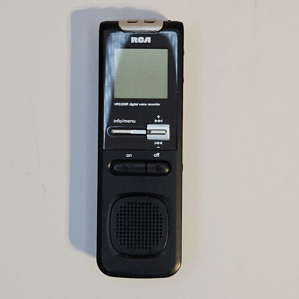 RCA Black Portable Audio Recorder